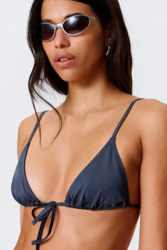 Triangel-Bikini-Oberteil – Dunkelblau