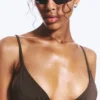 Triangel-Bikini-Oberteil – Dunkelbraun Triangel-Bikini-Oberteil – Dunkelbraun