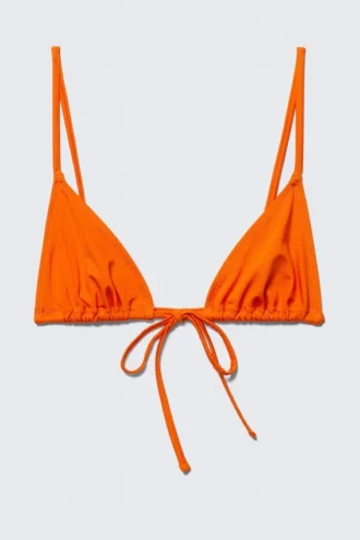 Triangel-Bikini-Oberteil – Leuchtendes Orange