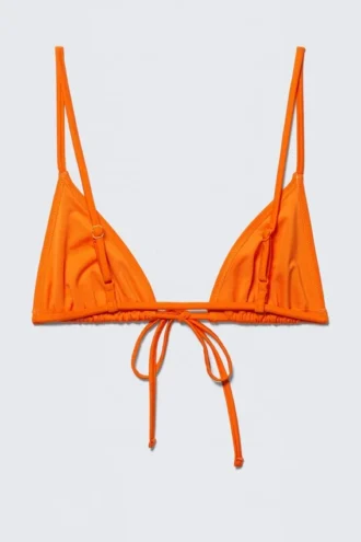 Triangel-Bikini-Oberteil – Leuchtendes Orange