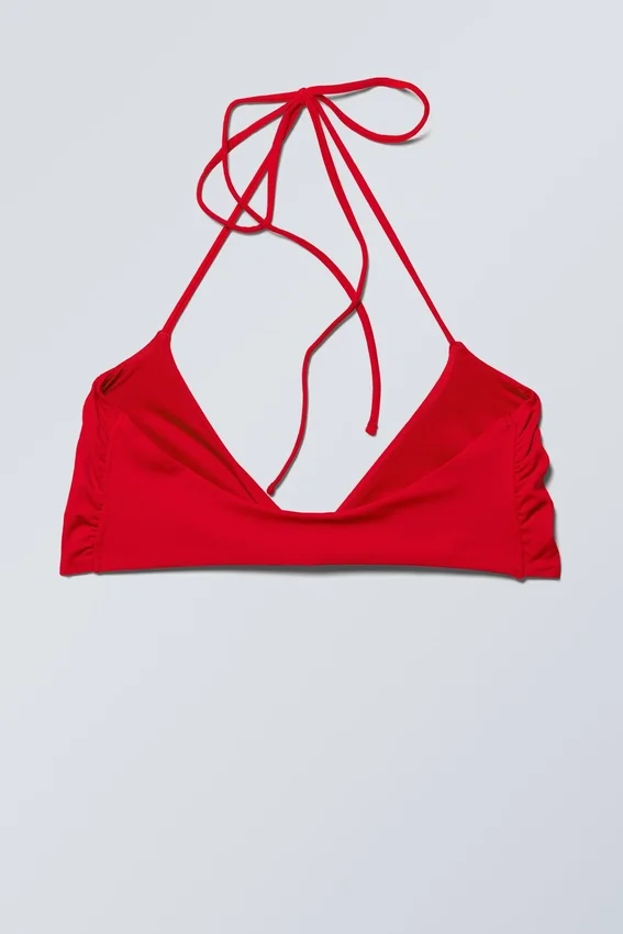 Turn Halter-Bikini-Oberteil – Leuchtend Rot Turn Halter-Bikini-Oberteil – Leuchtend Rot