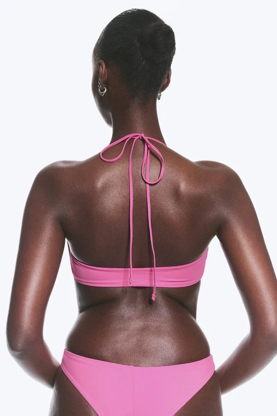 Turn Halter-Bikini-Oberteil – Rosa Turn Halter-Bikini-Oberteil – Rosa