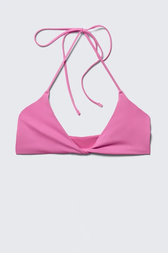 Turn Halter-Bikini-Oberteil – Rosa Turn Halter-Bikini-Oberteil – Rosa