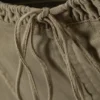 Twill-Korsett-Top mit Rüschenbesatz – Khaki-Grün Twill-Korsett-Top mit Rüschenbesatz – Khaki-Grün