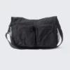 Umhängetasche mit Tasche – Schwarz Umhängetasche mit Tasche – Schwarz