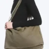 Unisex-Umhängetasche aus Canvas – Khaki-Grün Unisex-Umhängetasche aus Canvas – Khaki-Grün
