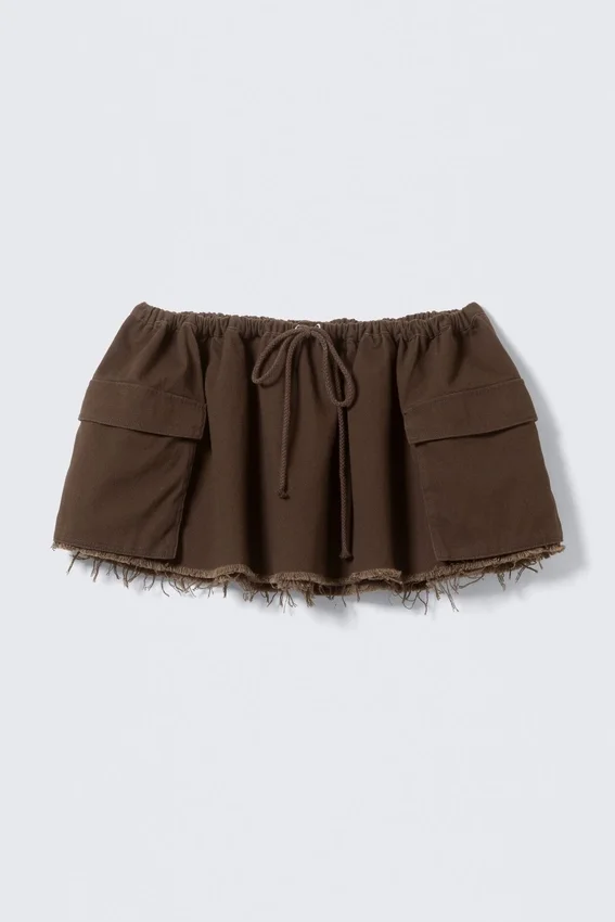 Utility-Twill-Minirock – Dunkelbraun Utility-Twill-Minirock – Dunkelbraun