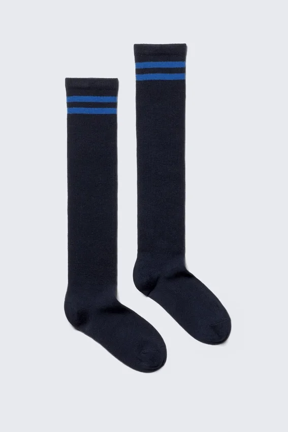 Varsity-Socken – gestreift, dunkelblau Varsity-Socken – gestreift, dunkelblau