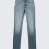 Vega Curve Slim-Fit-Jeans mit hoher Taille – Blue Horses – Mittelblau Vega Curve Slim-Fit-Jeans mit hoher Taille – Blue Horses – Mittelblau