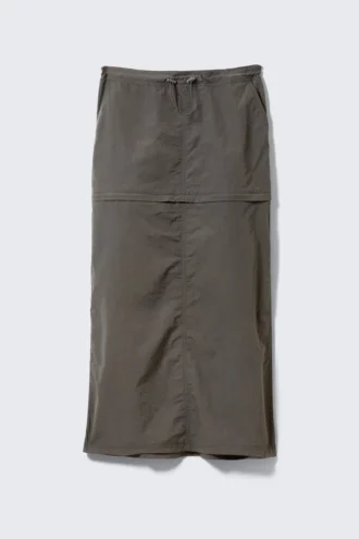 Wandelbarer Nylon-Cargo-Rock – Dunkelgrau