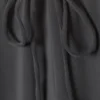 Weiche Hose mit Kordelzug und weitem Bein – Dunkelgrau