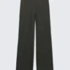 Weiche Leggings mit niedriger Taille – Schwarz