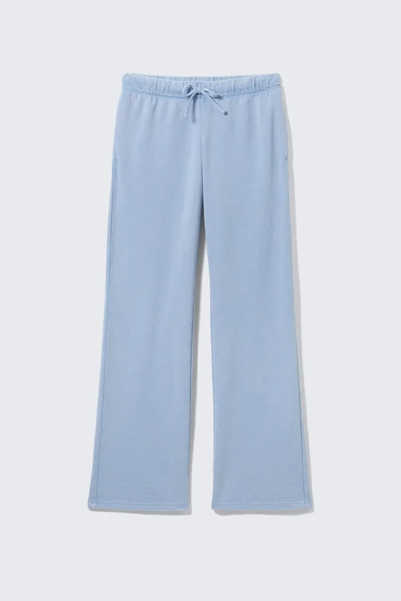 Weiche Pyjama-Hose aus Frottee – Staubblau Weiche Pyjama-Hose aus Frottee – Staubblau