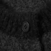 Weiche, schmal geschnittene Strickjacke aus Wollmischung – Dunkelgrau meliert Weiche, schmal geschnittene Strickjacke aus Wollmischung – Dunkelgrau meliert