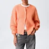 Weiche Strickjacke – Hellorange Weiche Strickjacke – Hellorange