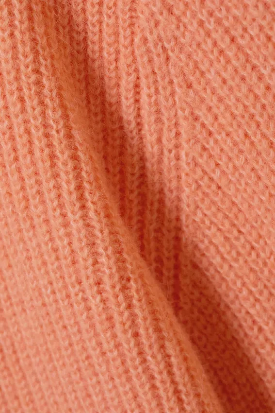 Weiche Strickjacke – Hellorange Weiche Strickjacke – Hellorange