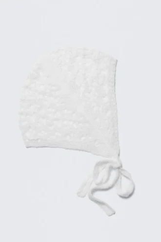 Weiche Strickmütze – Weiß Weiche Strickmütze – Weiß