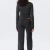Weiche, tief sitzende Hose mit weitem Bein – gewaschenes Schwarz Weiche, tief sitzende Hose mit weitem Bein – gewaschenes Schwarz