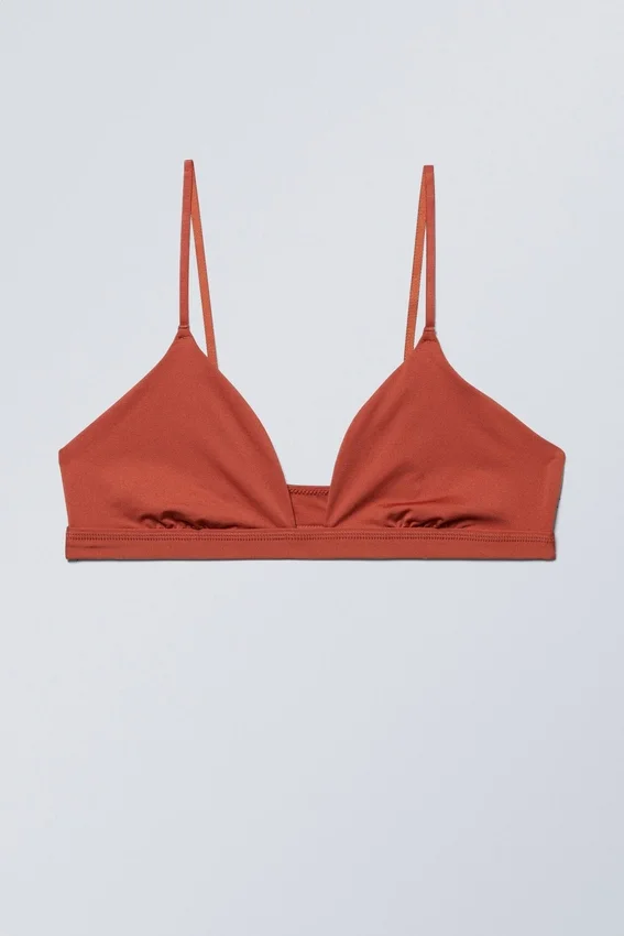 Weiche Triangel-Bralette – Rostrot Weiche Triangel-Bralette – Rostrot