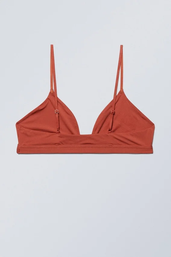 Weiche Triangel-Bralette – Rostrot Weiche Triangel-Bralette – Rostrot
