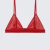 Weicher Triangel-BH aus Mesh – leuchtend rot Weicher Triangel-BH aus Mesh – leuchtend rot