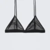 Weicher Triangel-BH aus Mesh – Schwarz Weicher Triangel-BH aus Mesh – Schwarz