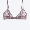 Weicher Triangel-BH aus Spitze – Dusty Lilac Weicher Triangel-BH aus Spitze – Dusty Lilac