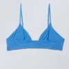 Weicher Triangel-Bralette – Blau