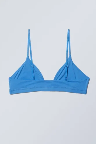 Weicher Triangel-Bralette – Blau