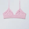 Weicher Triangel-Bralette – Hellrosa