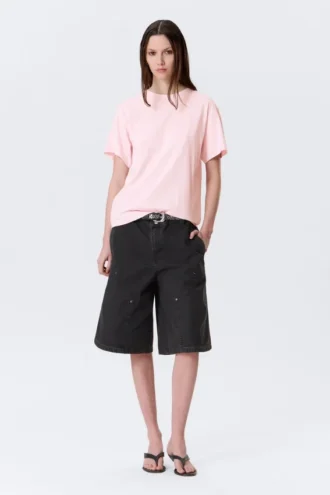 Weiches Baumwoll-T-Shirt in Regular-Fit – Hellrosa Weiches Baumwoll-T-Shirt in Regular-Fit – Hellrosa