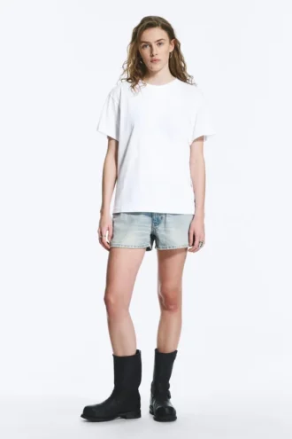 Weiches Baumwoll-T-Shirt in Regular-Fit – Weiß Weiches Baumwoll-T-Shirt in Regular-Fit – Weiß