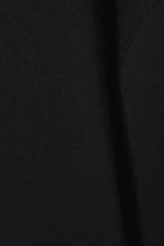 Weiches, oversized Langarmshirt – Schwarz