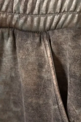 Weit geschnittene bedruckte Jogginghose – Khaki-Grün – Textured Forest