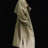 Weit geschnittener Zweireiher-Trenchcoat – Beige Weit geschnittener Zweireiher-Trenchcoat – Beige