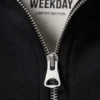 Weit geschnittenes Sweatshirt mit Trichterkragen – Dunkelgrau Weit geschnittenes Sweatshirt mit Trichterkragen – Dunkelgrau