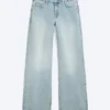 Weite, lockere Low-Rise-Jeans – Dream Blue – Hellblau Weite, lockere Low-Rise-Jeans – Dream Blue – Hellblau