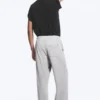 Weite Lounge-Hose aus Baumwolle – Hellstaubgrau