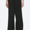 Weite Lounge-Hose aus Baumwolle – Schwarz Weite Lounge-Hose aus Baumwolle – Schwarz