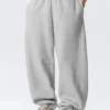 Weite, schwere Jogginghose – Grau meliert Weite, schwere Jogginghose – Grau meliert