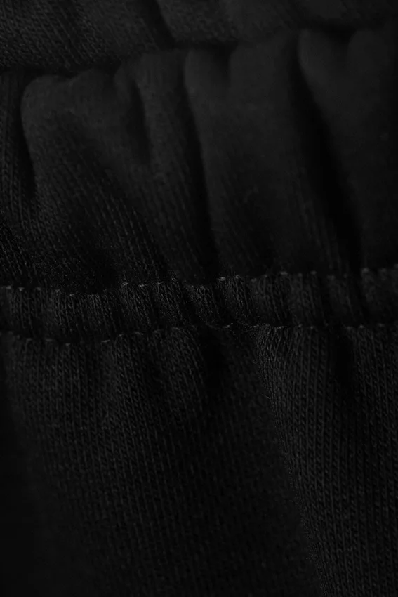 Weite, schwere Jogginghose – Schwarz Weite, schwere Jogginghose – Schwarz