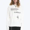 Yungblud Boxy-T-Shirt mit Print und langen Ärmeln – Off-White Yungblud Boxy-T-Shirt mit Print und langen Ärmeln – Off-White