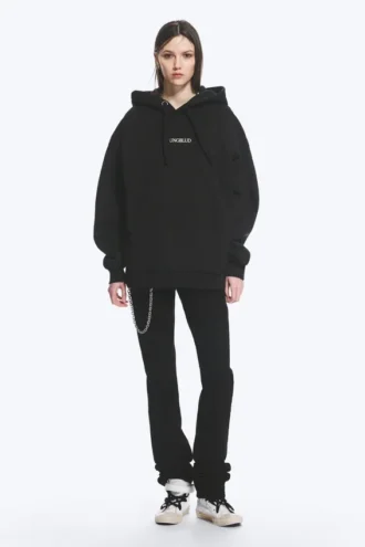 Yungblud Oversize-Kapuzenpullover mit Aufdruck – Off-Black Yungblud Oversize-Kapuzenpullover mit Aufdruck – Off-Black