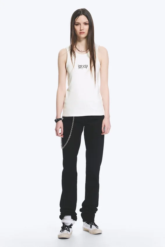Yungblud Tanktop mit Aufdruck – Off-White Yungblud Tanktop mit Aufdruck – Off-White