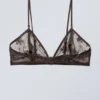 Zelda Lace Bralette – Dunkelbraun
