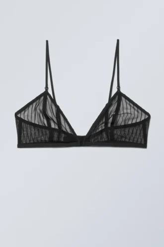 Zelda Spitzen-Bralette – Schwarzer Streifen Zelda Spitzen-Bralette – Schwarzer Streifen
