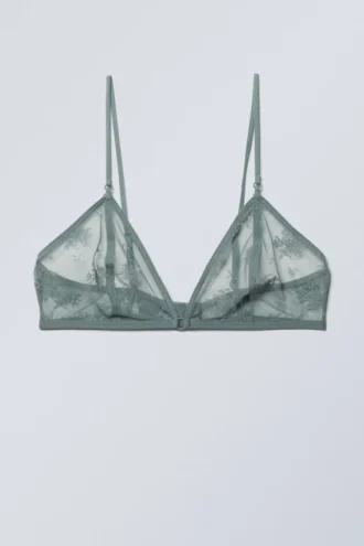 Zelda Spitzen-Bralette – Staubiges Türkis Zelda Spitzen-Bralette – Staubiges Türkis