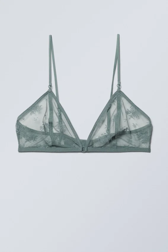 Zelda Spitzen-Bralette – Staubiges Türkis Zelda Spitzen-Bralette – Staubiges Türkis