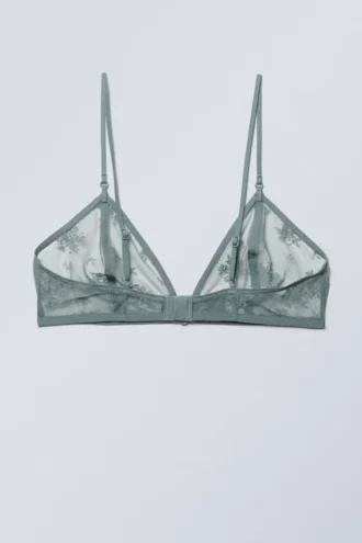 Zelda Spitzen-Bralette – Staubiges Türkis Zelda Spitzen-Bralette – Staubiges Türkis