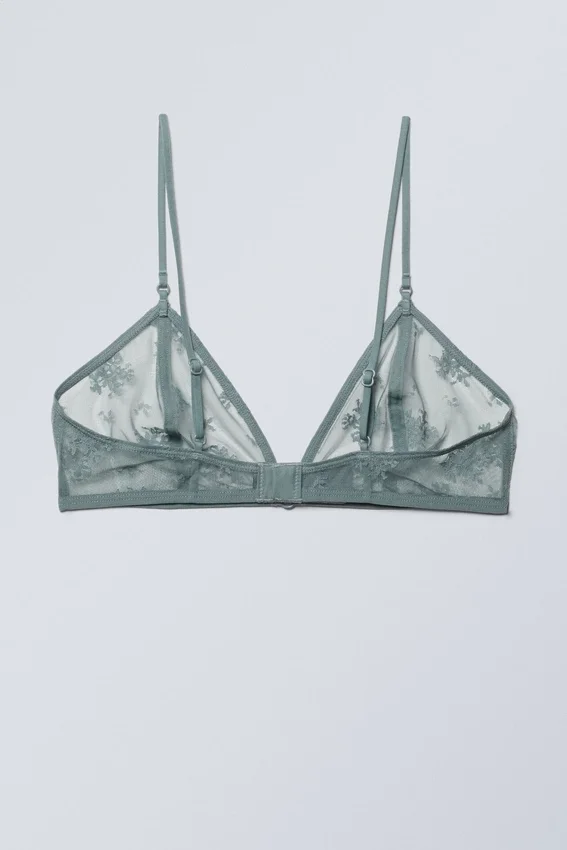 Zelda Spitzen-Bralette – Staubiges Türkis Zelda Spitzen-Bralette – Staubiges Türkis